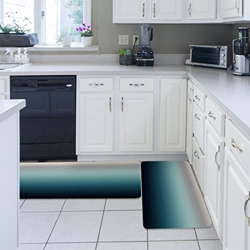 Capturing Gradient Stripes Soft Non-Slip Kitchen Mat for Kitchen Bathroom
