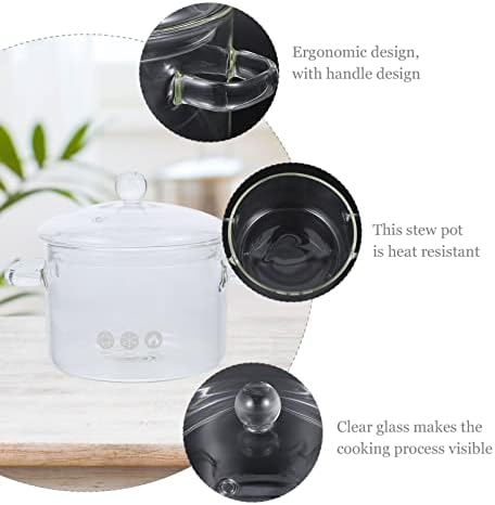 Hemoton Glass Stew Pot