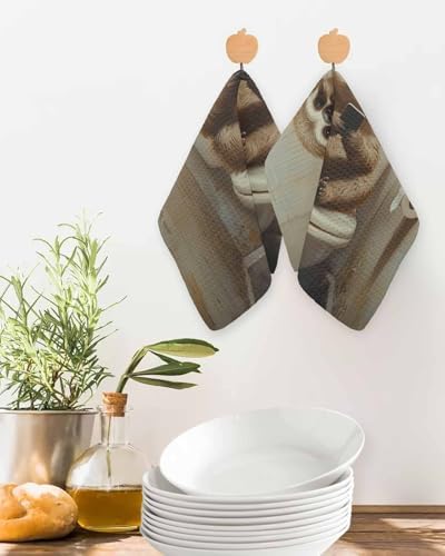 Habtucy Funny Sloth Dish Towels Set