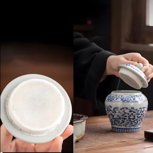 9oz Porcelain Canister Elegant Chinese Design
