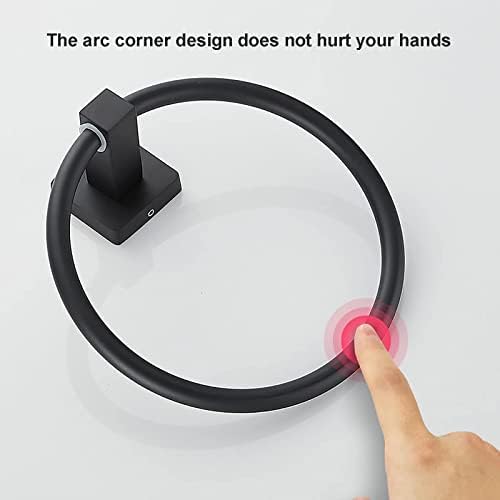Modern Black Towel Holder