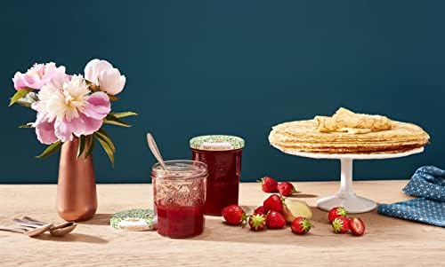 Le Parfait French Faceted Jam Jars Clear Canning Jars