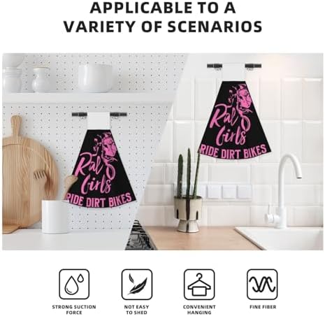 Stylish Kitchen Towels with Hook Loop Fastener