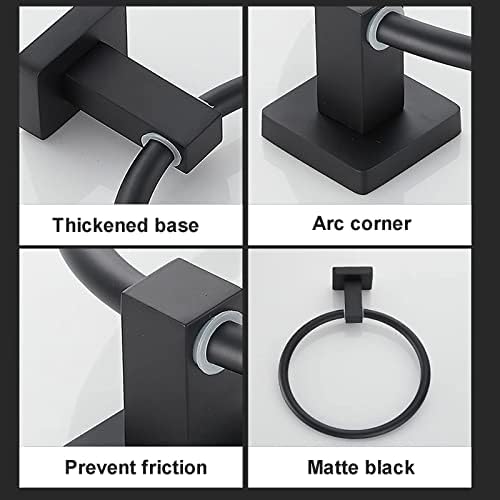 Modern Black Towel Holder