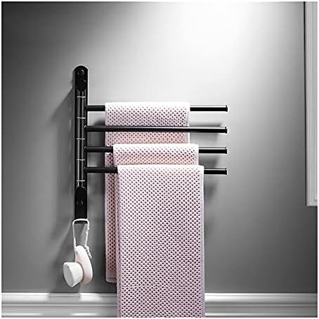 Towel Rail Wall Mounted Brass Towel Bar Rotating Towel Holder GoldBlackWhite Finish