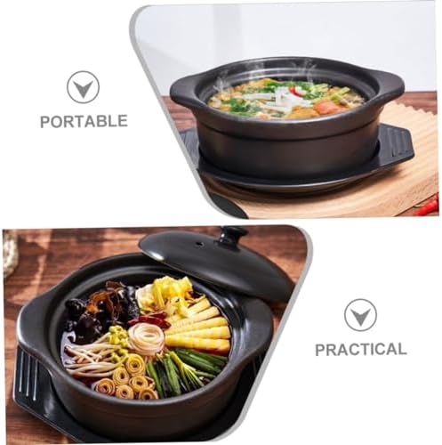 Ceramic Casserole Pot-StemlessHeat-ResistantQuick-WarmingStylish Design