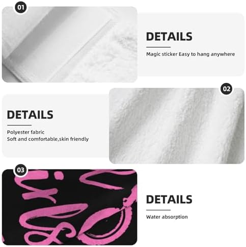 Stylish Kitchen Towels with Hook Loop Fastener