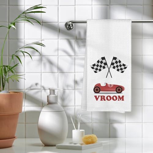 Kids Bathroom Race Car Towels