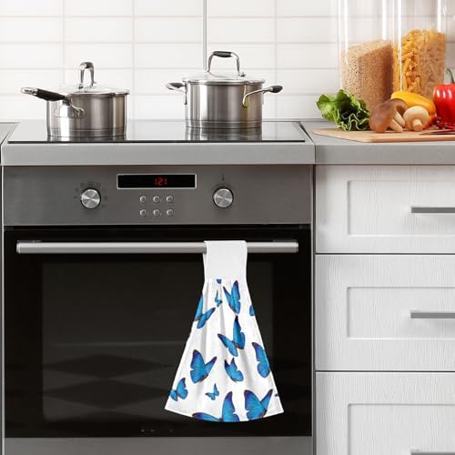 Blue Butterfly Kitchen Towels