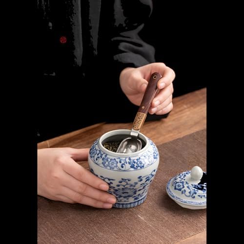 9oz Porcelain Canister Elegant Chinese Design