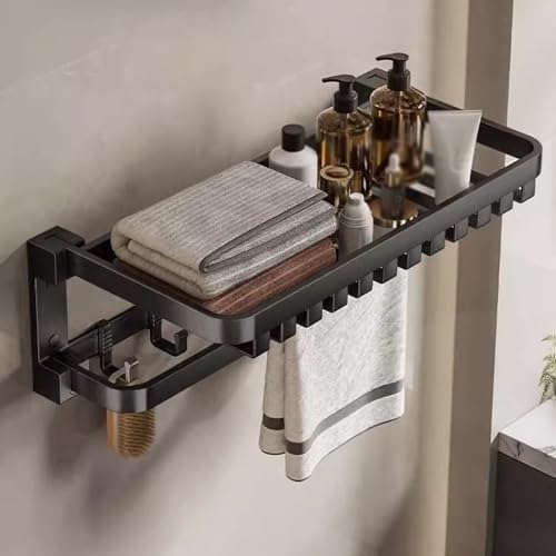 Space-Saving 40cm Wall-Mounted Towel Holder