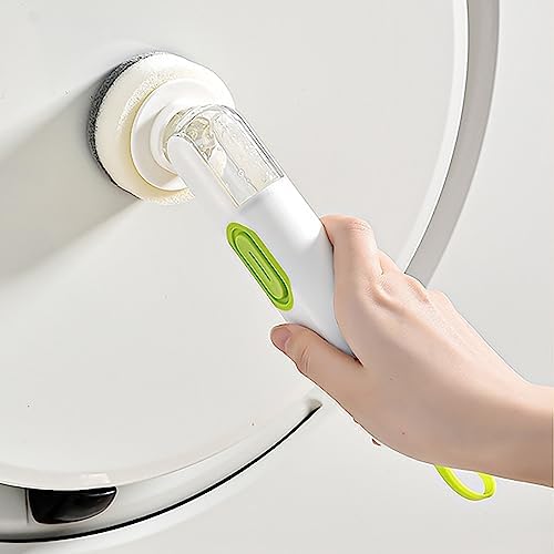 Multi-Functional Long-Handle Liquid-Filled Cleaning Brush for Kitchen Cleaning