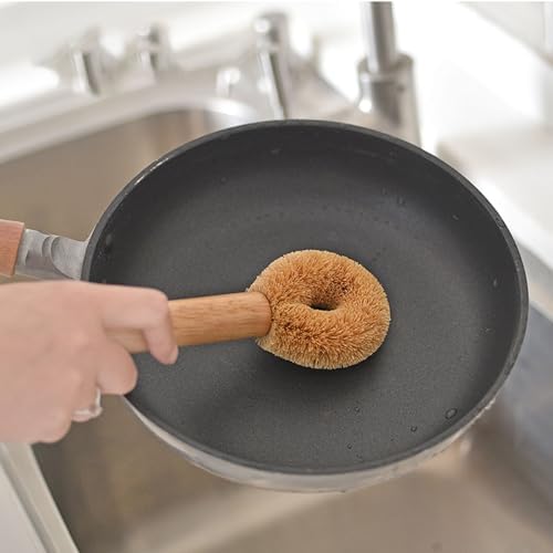 Efficient Wooden Dish Brush for Kitchen Cleaning