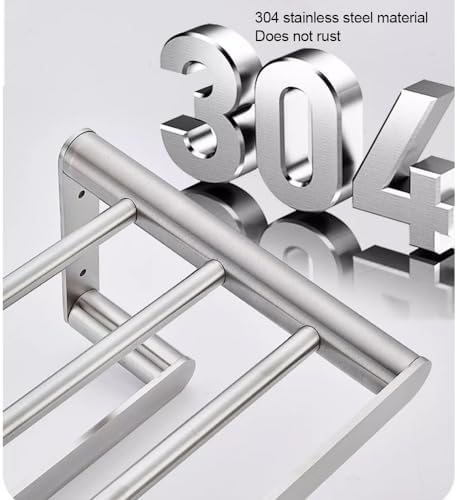 ANNBK A Stainless Steel Towel Hanger Black 60CM
