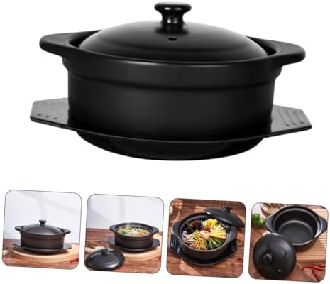 Ceramic Casserole Pot-StemlessHeat-ResistantQuick-WarmingStylish Design