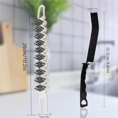Seven-Piece Crevice Bends Essential Cleaning Kit for Kitchen Bathroom