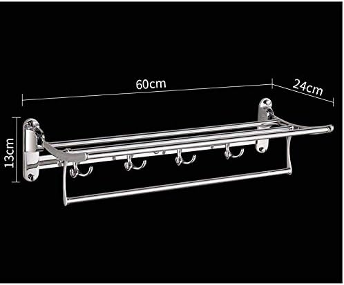 Sturdy Stainless Steel Towel Rack with Double-Layer Design