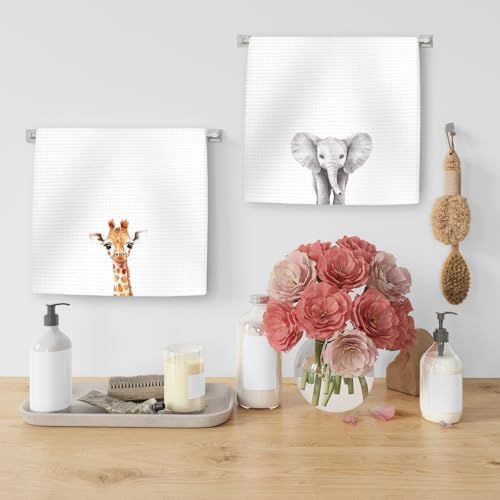 Say hello to our elephant kids hand towels