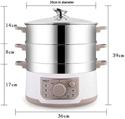 Electric Steamer BPA-Free Stainless Steel Stackable Multifunctional Kitchen Tool for Home