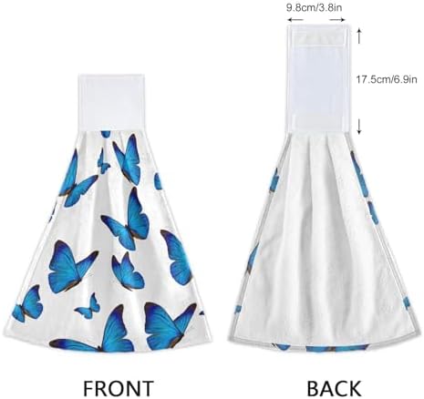 Blue Butterfly Kitchen Towels