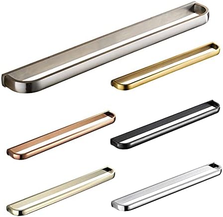 Premium Black Wall-Mounted Towel Rail for Bathroom Use