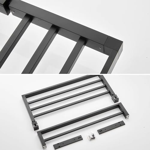 Thickened Black Wall-Mounted Towel Hanger for Bathroom Organization