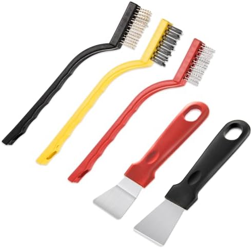 5 Pack Kitchen Cleansing Brush Set with Scraper