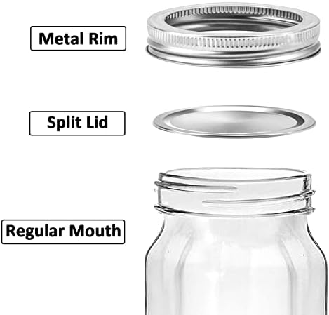 KAMOTA Mason Jars 12-Piece Set