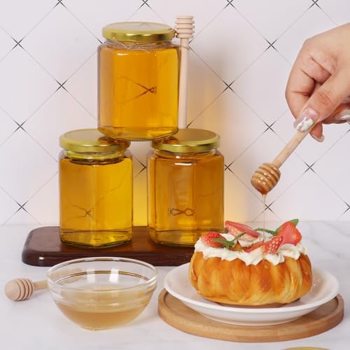 9 Oz Glass Honey Jars Delight