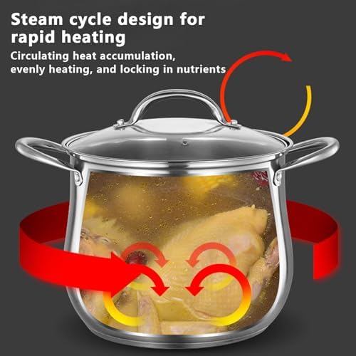 High-Quality 2-Layer Stainless Steel Steam Pot with Dual Handles