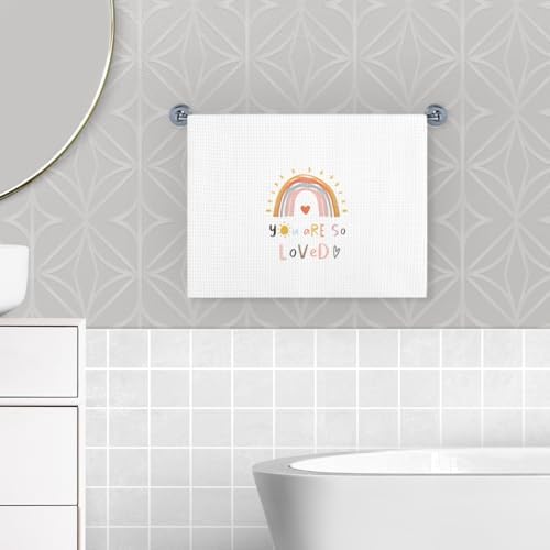 Long-Lasting Boho Rainbow Hand Towels For Kids