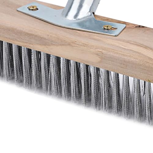 Efficient 30CM Stainless Steel Deck Scrubber for Rough Surfaces