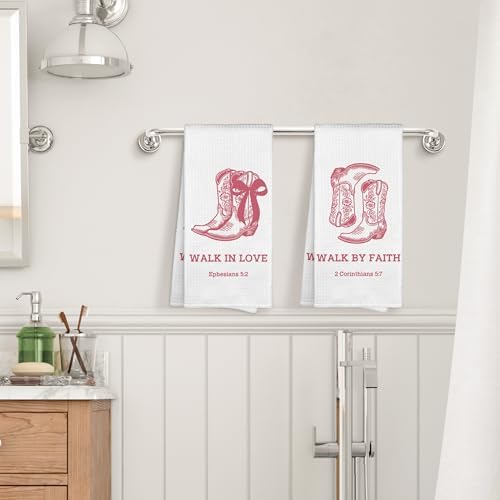 Bible Cowgirl Kitchen Towels