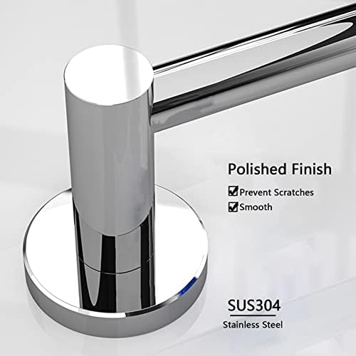 Stainless Steel Wall Towel Rail Space-Saving Rust-Proof for Kitchen Bathroom