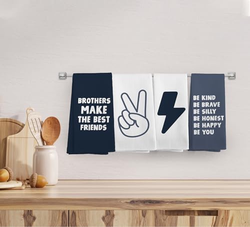 Kids Brothers Make The Best Friends Towel Set of 4