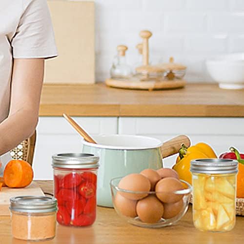 6-Pack Mason Jars with lids Preserve Your Food Effortlessly