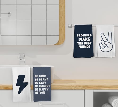 Kids Brothers Make The Best Friends Towel Set of 4