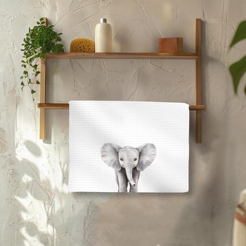 Say hello to our elephant kids hand towels