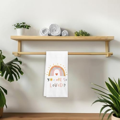 Long-Lasting Boho Rainbow Hand Towels For Kids