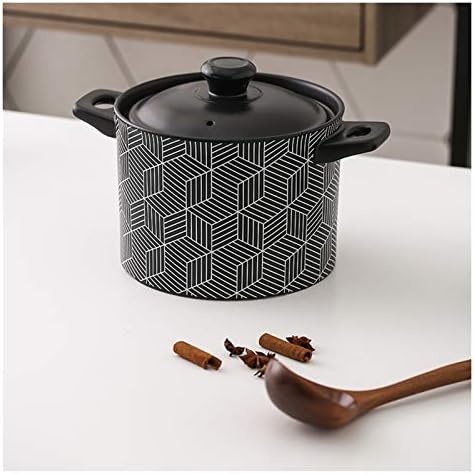 SISWIM 35L Premium Ceramic Stockpot with Lid and Handle