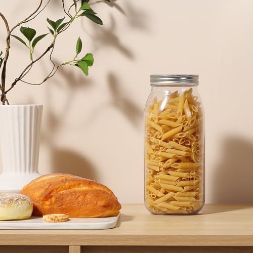 Easy-Opening 64oz Mason Jars Set