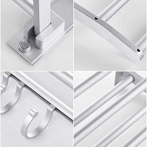 Bathroom Towel Shelf Set Double Towel Holder Space-Saving