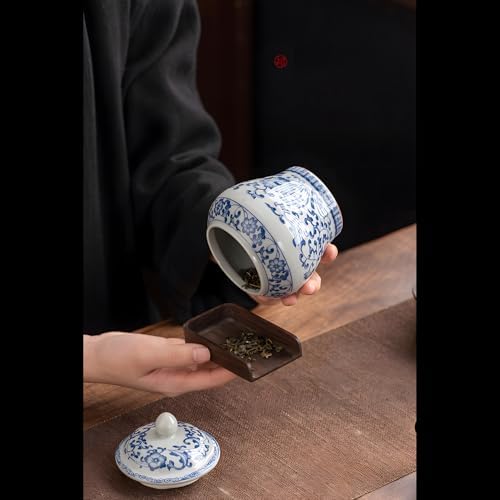 9oz Porcelain Canister Elegant Chinese Design