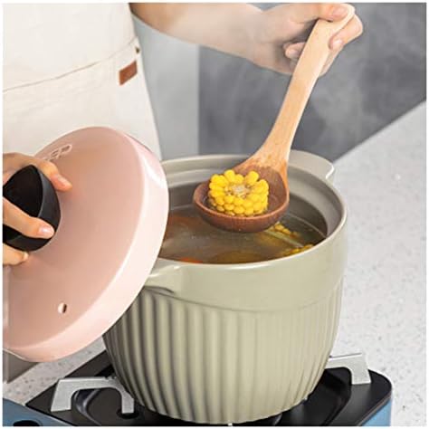 SISWIM 4L Stockpot with Non-Slip Base and Pink Lid