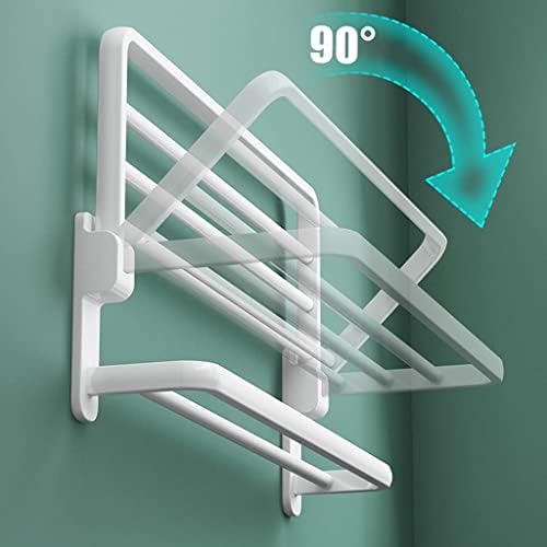 BOCbco Wall Mounted Towel Holder with Double Rail 50Cm