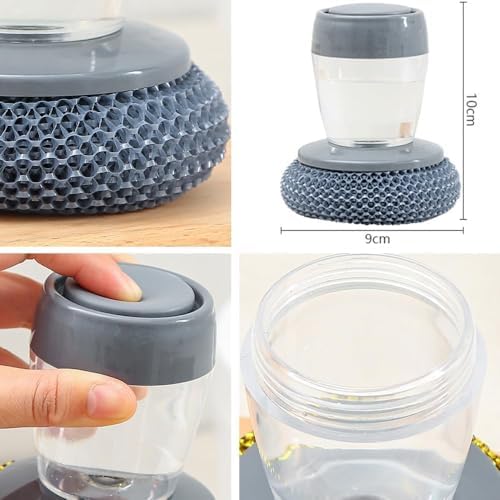 Kitchensoap Press Dispenser Palm Brush