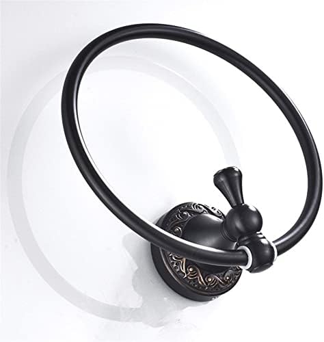 Retro Black Round Towel Holder
