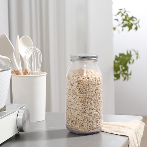 Easy-Opening 64oz Mason Jars Set