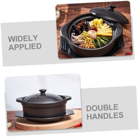 Ceramic Casserole Pot-StemlessHeat-ResistantQuick-WarmingStylish Design