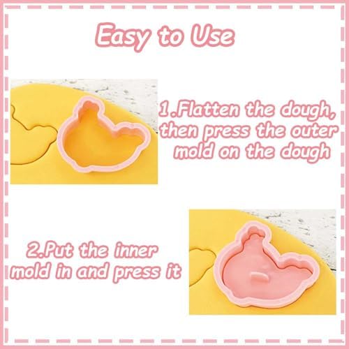 Lutoku Mini Animal Cookie Cutters Set